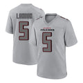 Qdoa A.Falcons #5 Drake London Player Gray Fashion Home Game Stitched Jerseys