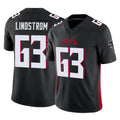 Qdoa A.Falcons #63 Chris Lindstrom Player Black Vapor F.U.S.E. Limited Stitched Jerseys