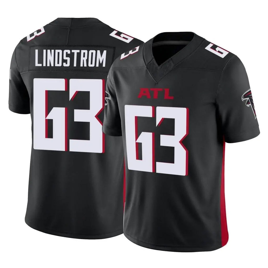 Qdoa A.Falcons #63 Chris Lindstrom Player Black Vapor F.U.S.E. Limited Stitched Jerseys