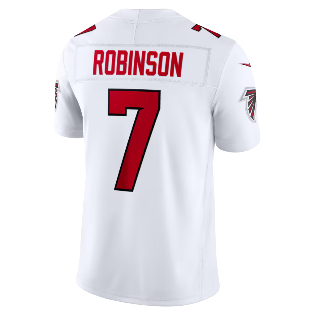 Qdoa A.Falcons #7 Bijan Robinson White Vapor F.U.S.E. Stitched Limited Jerseys