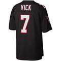 Qdoa A.Falcons #7 Michael Vick Mitchell & Ness Black Legacy Replica Stitched Jerseys