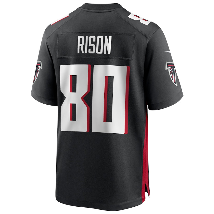 Qdoa A.Falcons #80 Andre Rison Player Black Home Game Stitched Jerseys