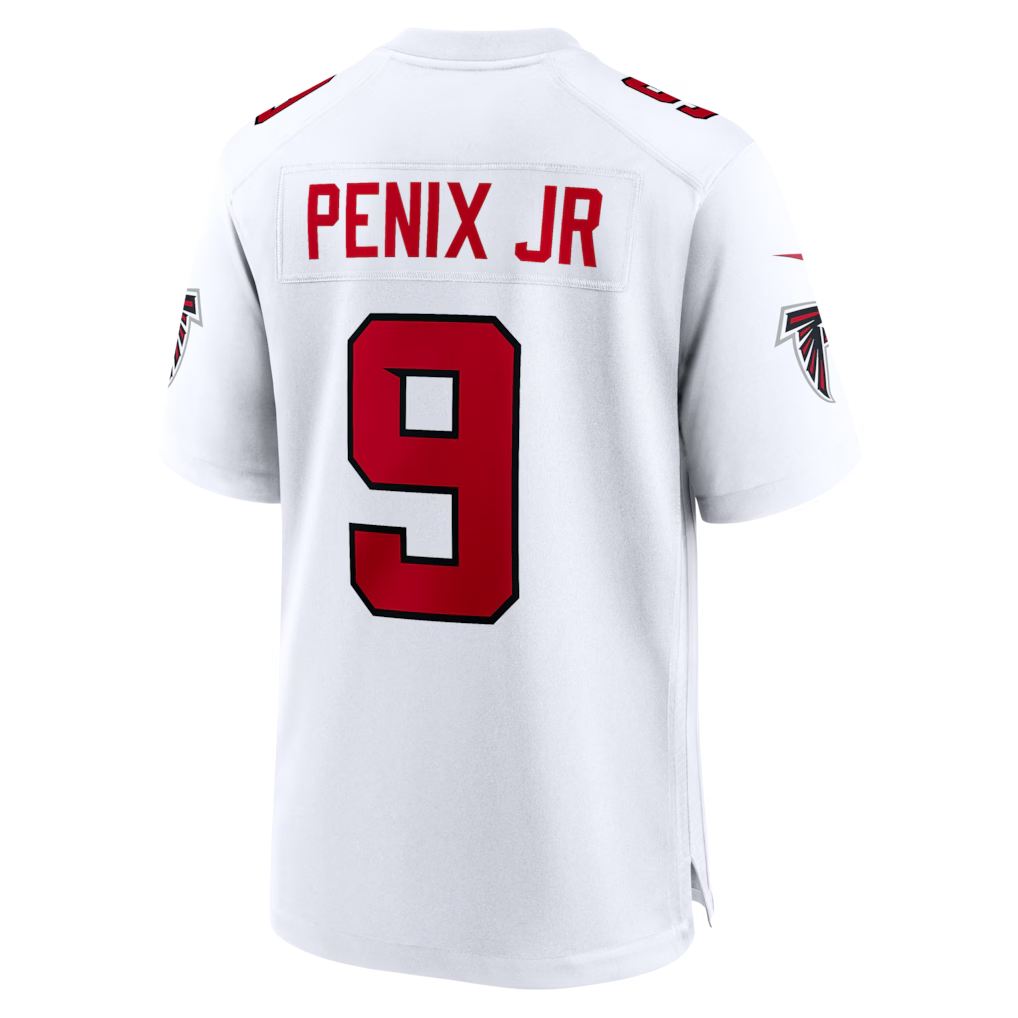 Qdoa A.Falcons #9 Michael Penix Jr. White Game Stitched Jerseys