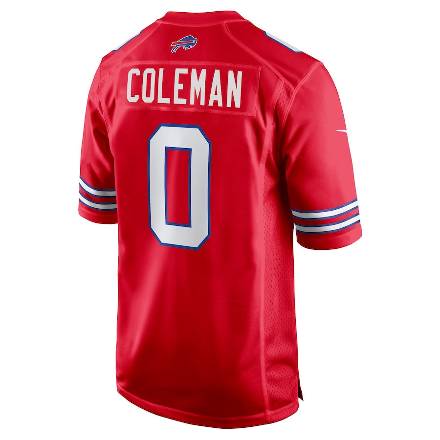 Qdoa B.Bills #0 Keon Coleman Player Red Home Game Stitched Jerseys