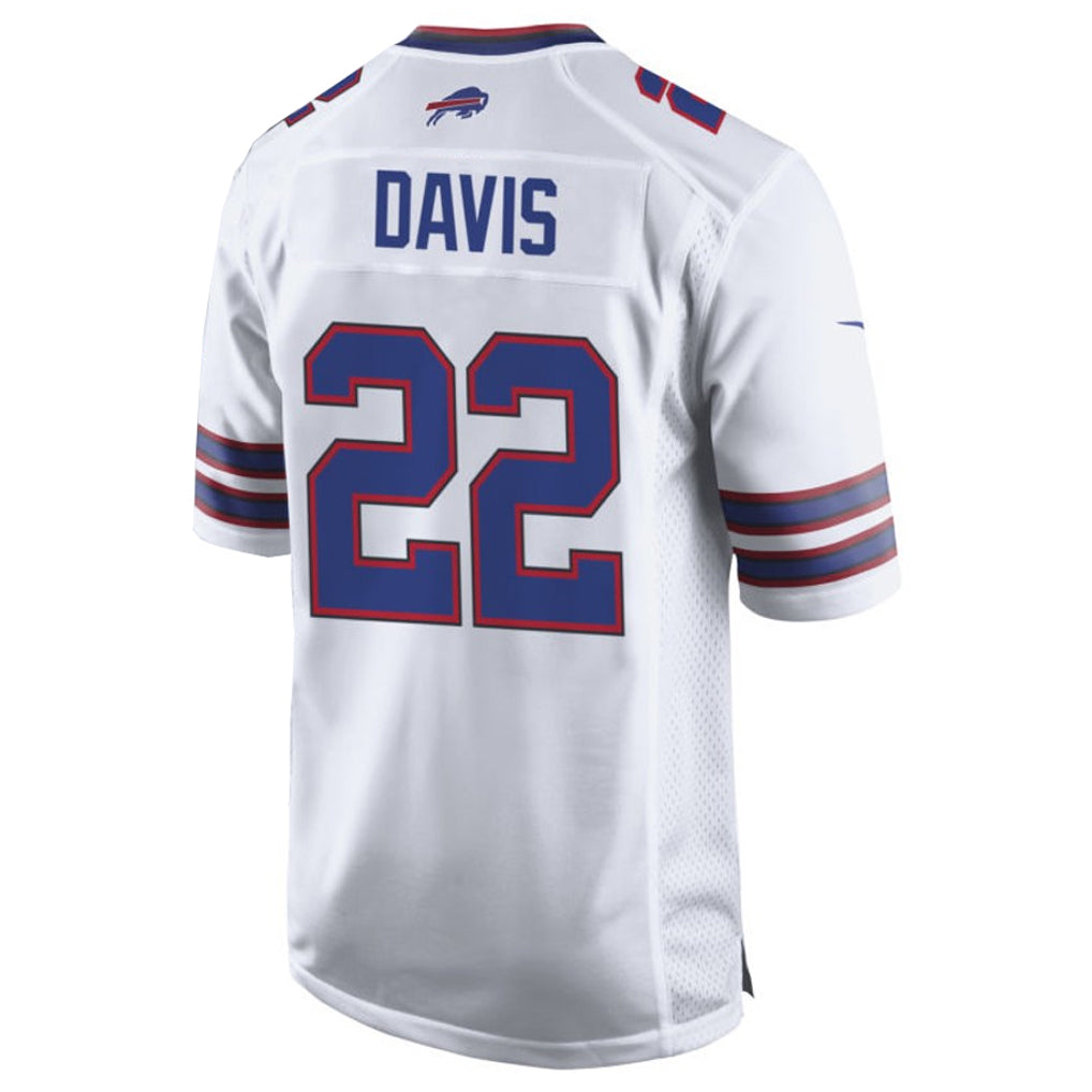 Qdoa B.Bills #22 Ray Davis Player White Home Game Stitched Jerseys