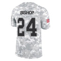 Qdoa B.Bills #24 Cole Bishop Player Arctic Camo Salute to Service Limited Stitched Jerseys