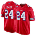 Qdoa B.Bills #24 Cole Bishop Player Red Home Game Stitched Jerseys