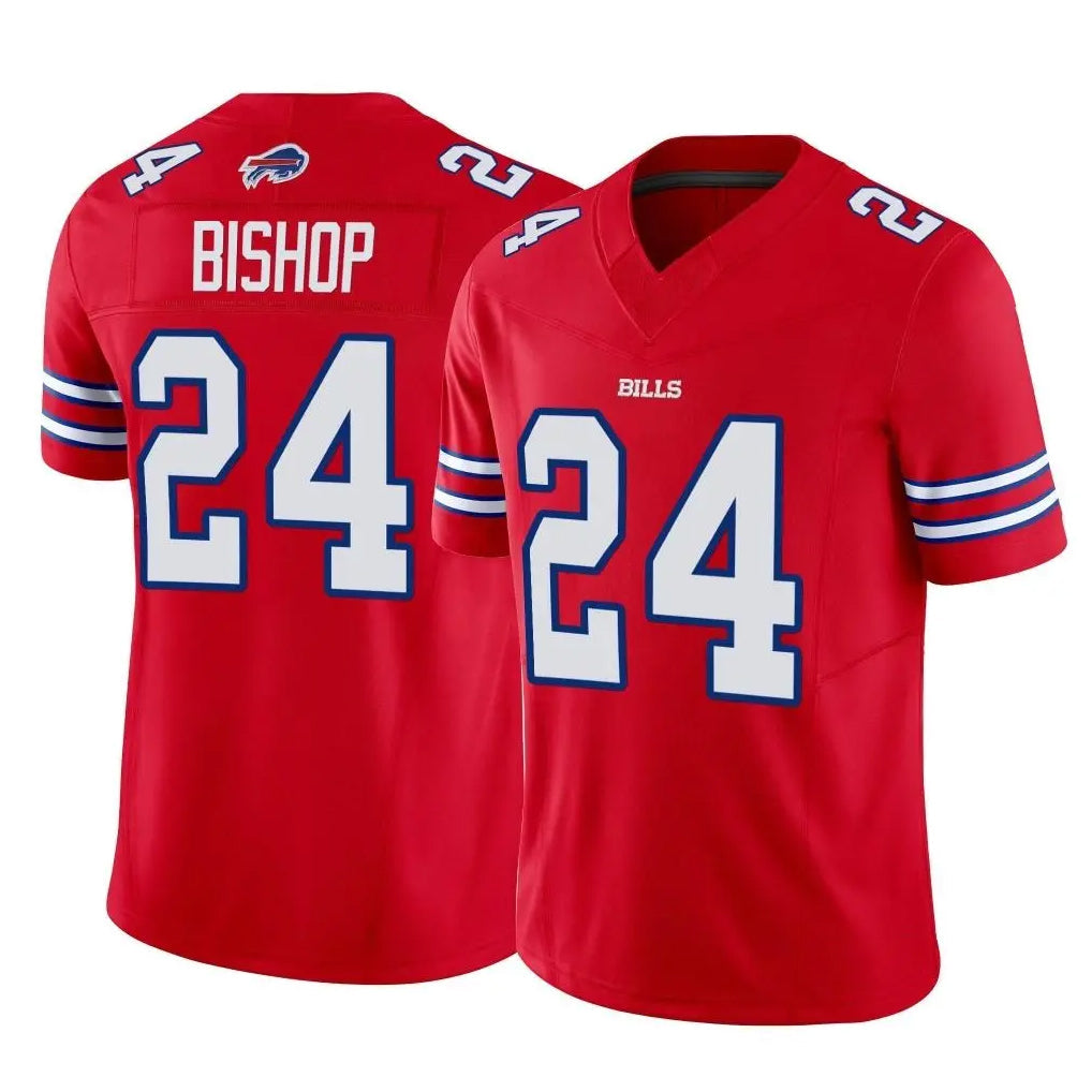 Qdoa B.Bills #24 Cole Bishop Player Red Vapor F.U.S.E. Limited Stitched Jerseys
