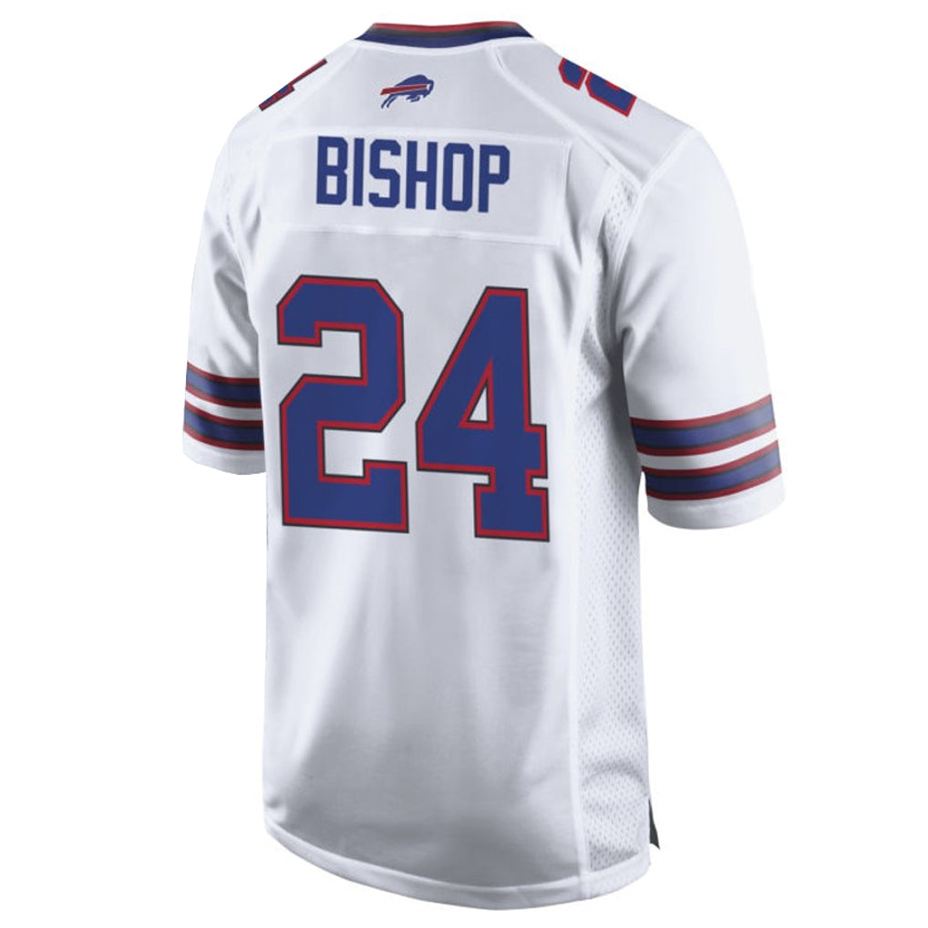 Qdoa B.Bills #24 Cole Bishop Player White Home Game Stitched Jerseys