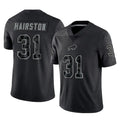 Qdoa B.Bills #31 Maxwell Hairston Player Black RFLCTV Limited Stitched Jerseys