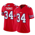 Qdoa B.Bills #34 Thurman Thomas Player Red Vapor F.U.S.E. Limited Home Game Stitched Jerseys