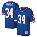 Qdoa B.Bills #34 Thurman Thomas Player Royal Mitchell & Ness Legacy Replica Stitched Jerseys