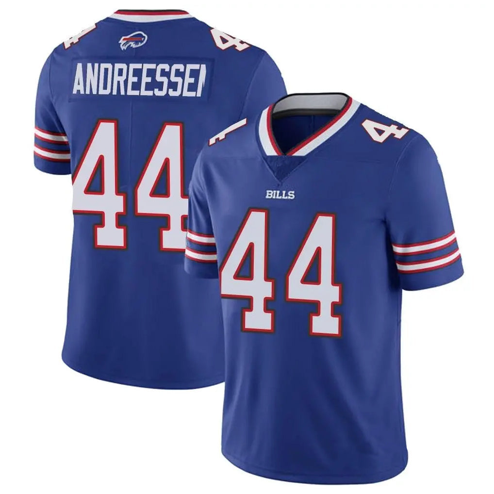 Qdoa B.Bills #44 Joe Andreessen Player Royal Vapor Untouchable Limited Stitched Jerseys