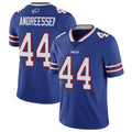Qdoa B.Bills #44 Joe Andreessen Player Royal Vapor Untouchable Limited Stitched Jerseys