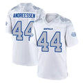 Qdoa B.Bills #44 Joe Andreessen Player White Rivalries Collection Stitched Jerseys