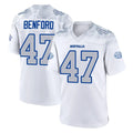 Qdoa B.Bills #47 Christian Benford Player White Rivalries Collection Limited Stitched Jerseys