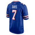 Qdoa B.Bills #7 Ray Davis Player Royal Home Game Stitched Jerseys