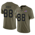 Qdoa B.Bills #88 Dawson Knox Player Olive Salute To Service Game Stitched Jerseys