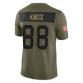 Qdoa B.Bills #88 Dawson Knox Player Olive Salute To Service Limited Game Stitched Jerseys