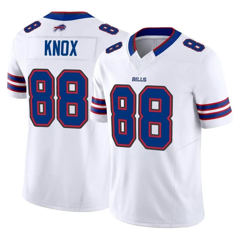 Qdoa B.Bills #88 Dawson Knox Player White Vapor F.U.S.E. Limited Home Game Stitched Jerseys