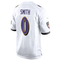 Qdoa B.Ravens #0 Roquan Smith Player White Alternate Home Game Stitched Jerseys