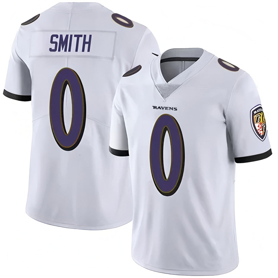 Qdoa B.Ravens #0 Roquan Smith Player White Vapor F.U.S.E. Limited Stitched Jerseys