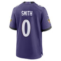 Qdoa B.Ravens #0 Roquan Smith Purple Team Game Stitched Jerseys