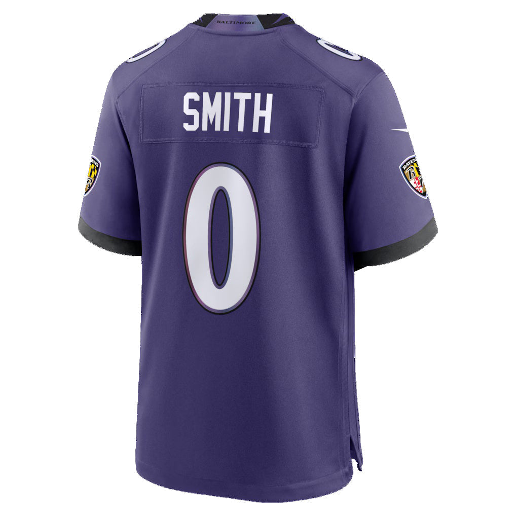 Qdoa B.Ravens #0 Roquan Smith Purple Team Game Stitched Jerseys