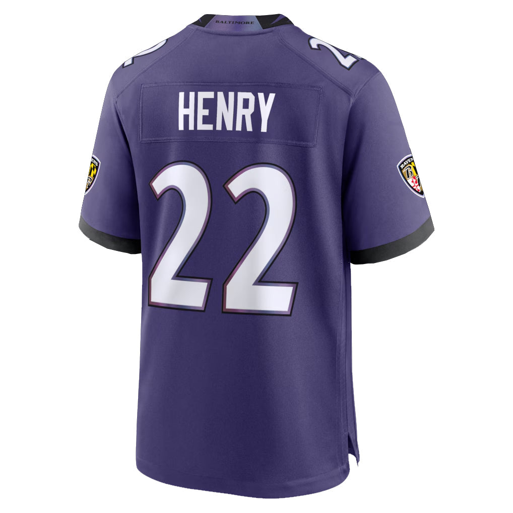 Qdoa B.Ravens #22 Derrick Henry Player Purple Home Game Stitched Jerseys