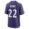 Qdoa B.Ravens #22 Derrick Henry Player Purple Home Game Stitched Jerseys
