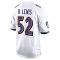 Qdoa B.Ravens #52 Ray Lewis Player White Alternate Home Stitched Jerseys