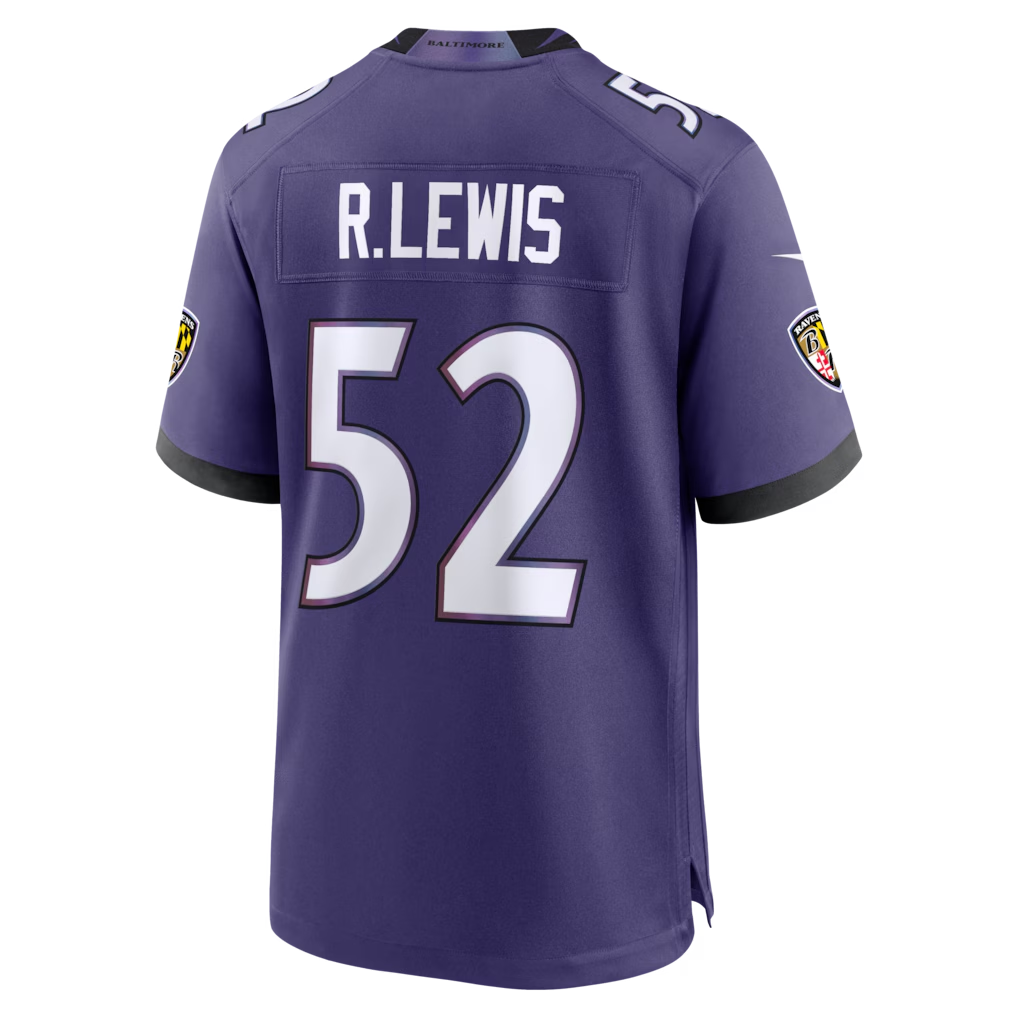 Qdoa B.Ravens #52 Ray Lewis Purple Team Retired Player Game Stitched Jerseys