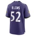 Qdoa B.Ravens #52 Ray Lewis Purple Team Retired Player Game Stitched Jerseys