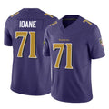 Qdoa B.Ravens #71 Olaivavega Ioane Player Purple Vapor F.U.S.E. Limited Game Stitched Jerseys