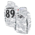 Qdoa B.Ravens #89 Mark Andrews Player Arctic Camo Salute To Service Hoodie Stitched Jerseys