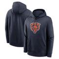 Qdoa C.Bears Navy Salute to Service Pullover Hoodies Limited Blank Player Stitched Jerseys