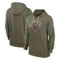 Qdoa C.Bears Olive Salute to Service Pullover Hoodies Blank Player Stitched Jerseys