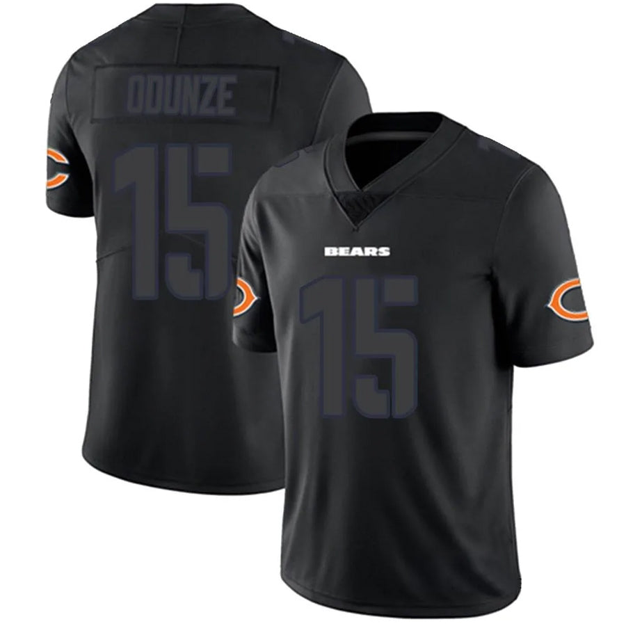 Qdoa C.Bears #15 Rome Odunze Player Legend Limited Black Game Stitched Jerseys