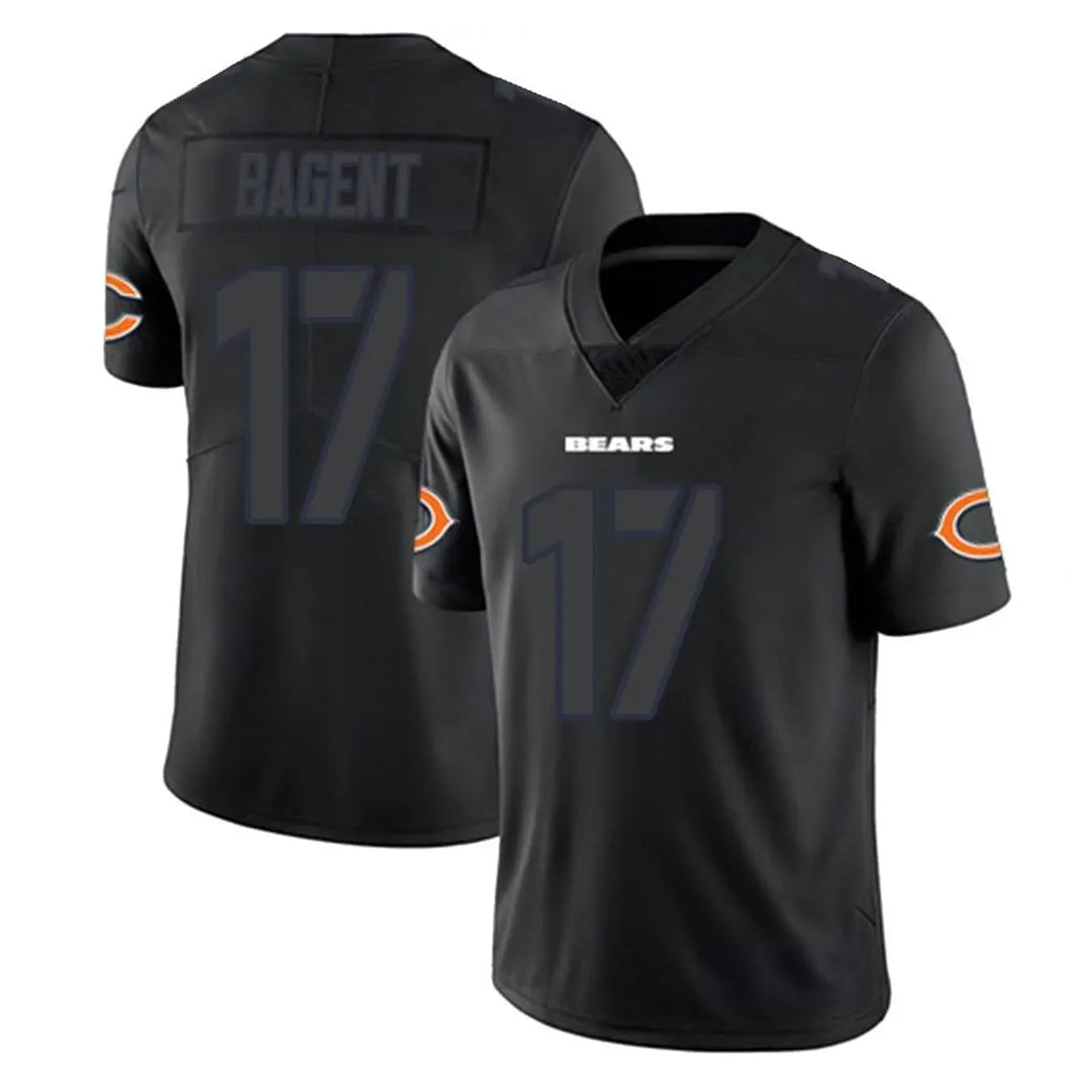 Qdoa C.Bears #17 Tyson Bagent Player Black Impact Limited Game Stitched Jerseys