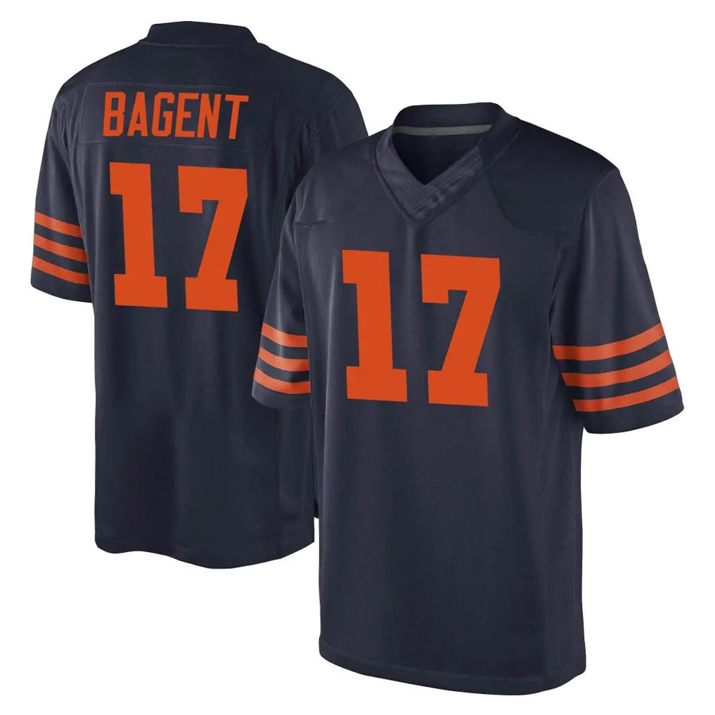 Qdoa C.Bears #17 Tyson Bagent Player Navy Blue Alternate Game Stitched Jerseys
