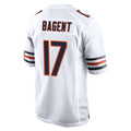 Qdoa C.Bears #17 Tyson Bagent Player White Home Game Stitched Jerseys