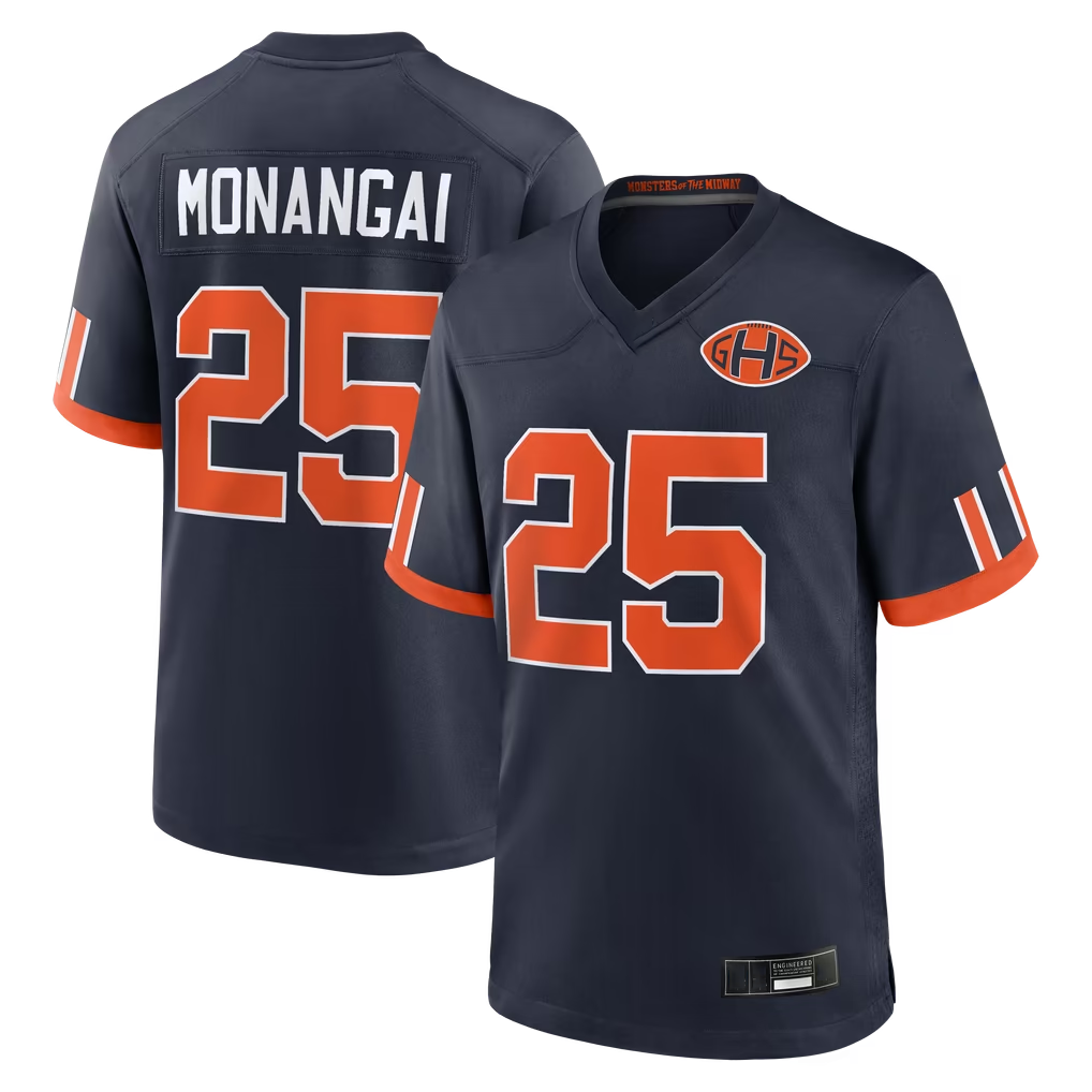 Qdoa C.Bears #25 Kyle Monangai Navy 2026 Rivalries Collection Game Stitched Jerseys