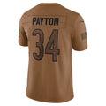Qdoa C.Bears #34 Walter Payton Player Brown Salute To Service Limited Stitched Jerseys