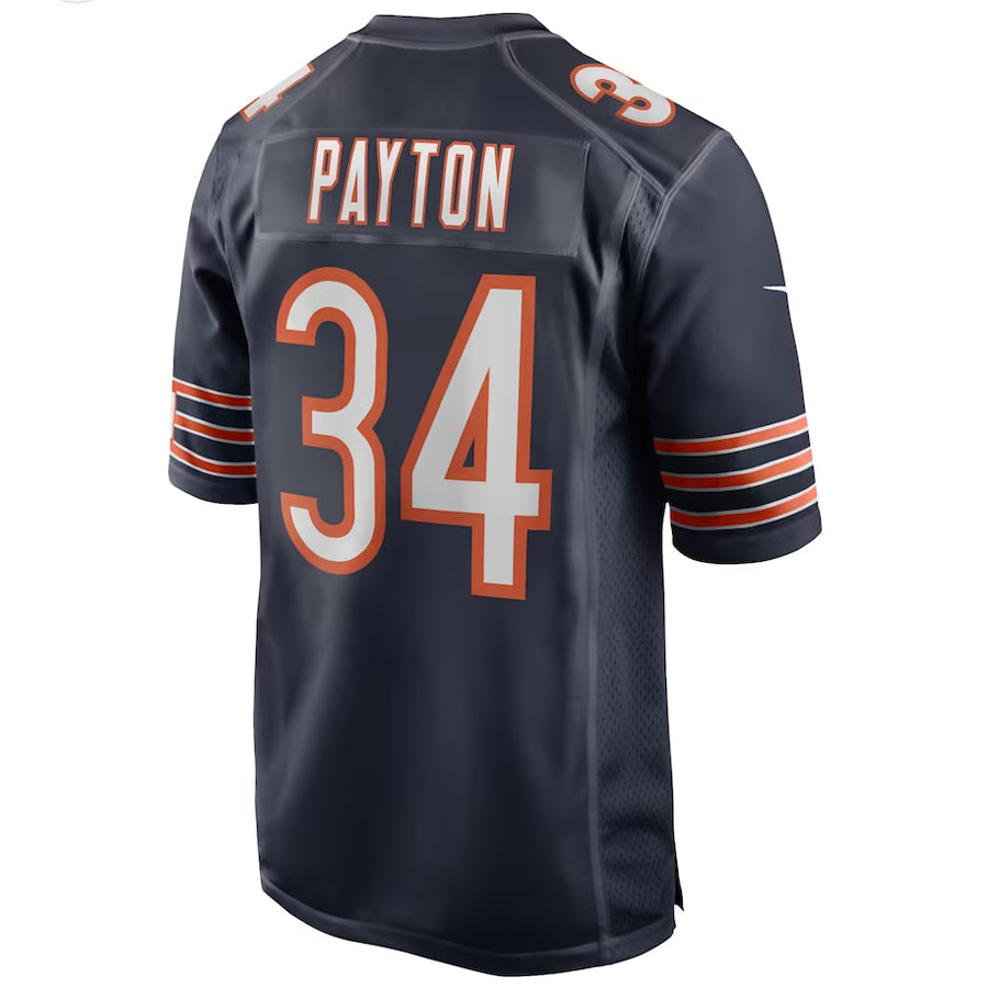 Qdoa C.Bears #34 Walter Payton Player Navy Home Game Stitched Jerseys