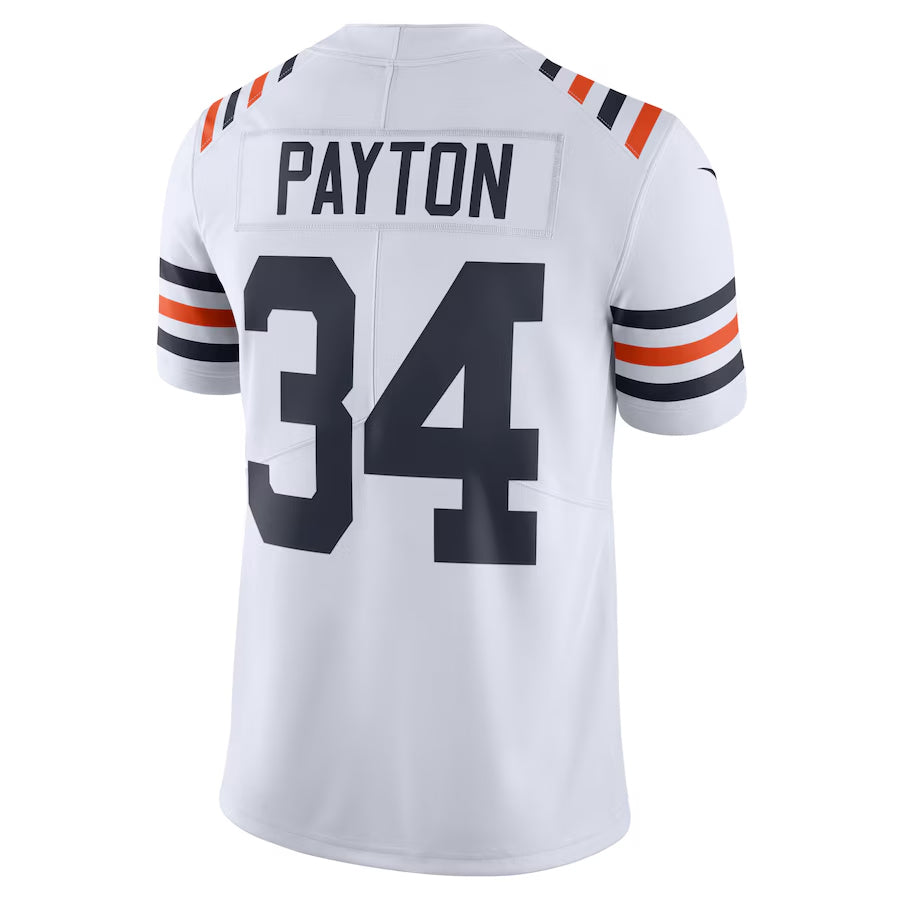 Qdoa C.Bears #34 Walter Payton Player White Alternate Classic Limited Game Stitched Jerseys