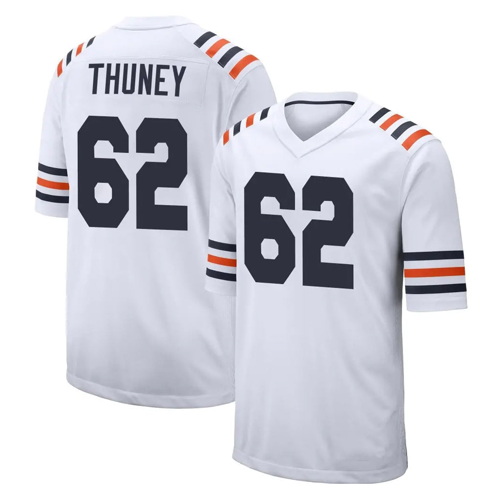 Qdoa C.Bears #62 Joe Thuney Player White Classic Home Game Stitched Jerseys