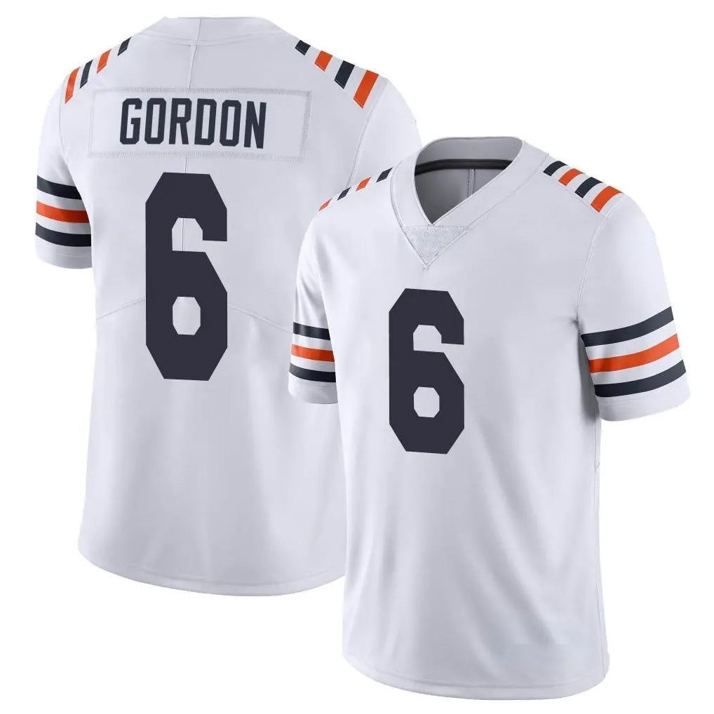 Qdoa C.Bears #6 Kyler Gordon Player White Classic Vapor Limited Home Game Stitched Jerseys