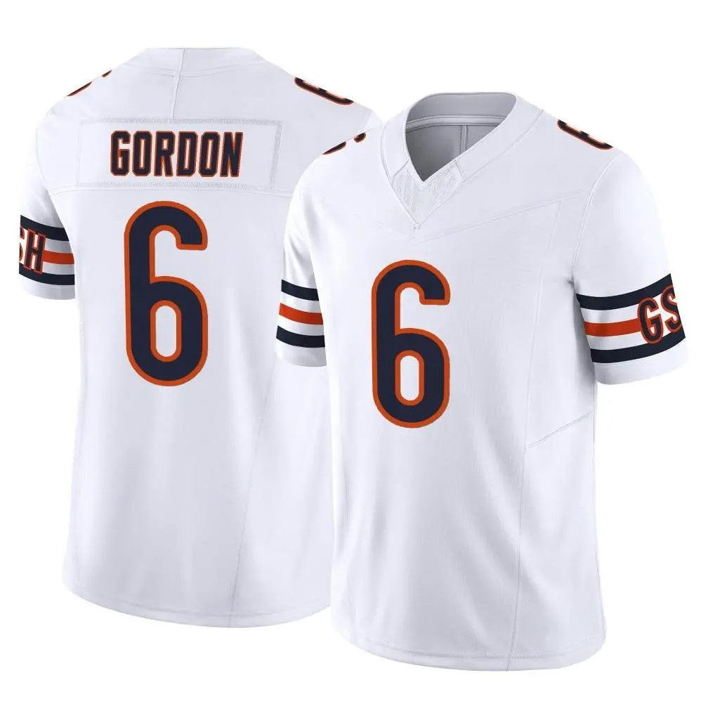 Qdoa C.Bears #6 Kyler Gordon Player White Vapor F.U.S.E. Limited Home Game Stitched Jerseys