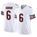 Qdoa C.Bears #6 Kyler Gordon Player White Vapor F.U.S.E. Limited Home Game Stitched Jerseys