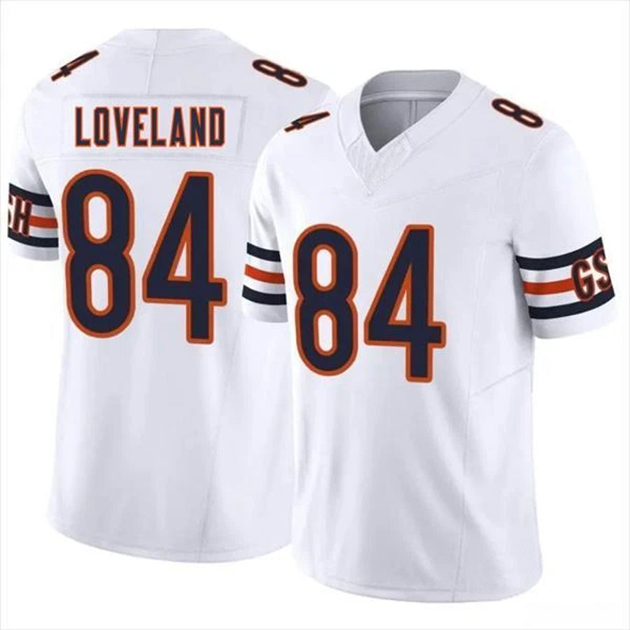 Qdoa C.Bears #84 Colston Loveland Player F.U.S.E. Limited White Game  Stitched Jerseys